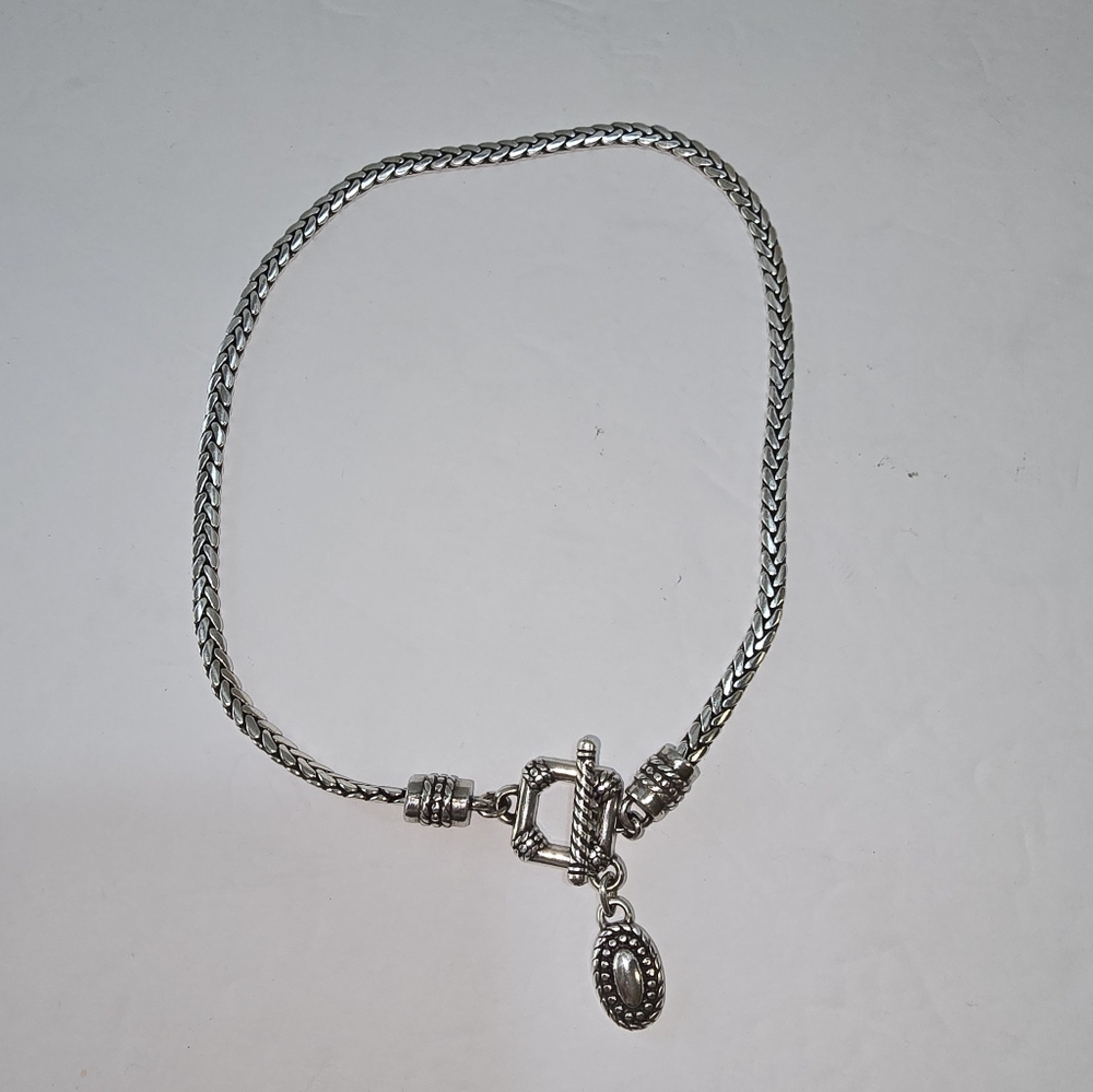 Brighton Vintage Retired Toggle Charm Necklace